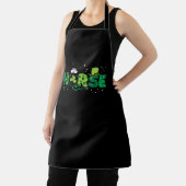 Irish Nurse Stethoscoop Scrub St Patricks Day Nurs Schort (Insitu)