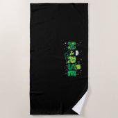 Irish Nurse Stethoscoop Scrub St Patricks Day Nurs Strandlaken (Voorkant)