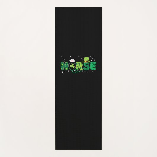 Irish Nurse Stethoscoop Scrub St Patricks Day Nurs Yogamat (Voorkant)