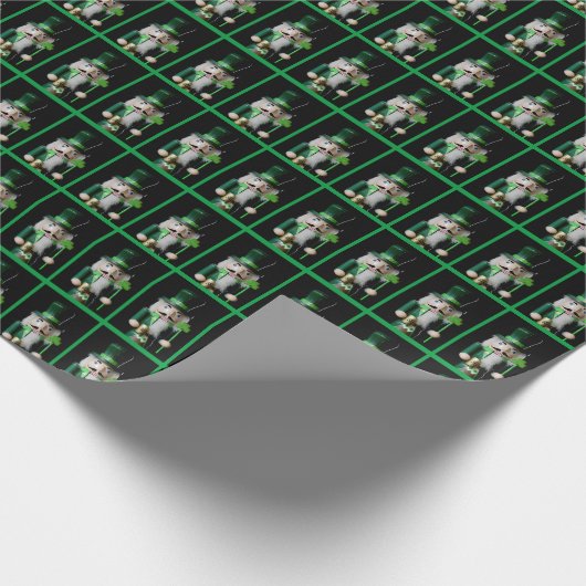 Irish Nutcracker Pattern Cadeaupapier (Hoek)