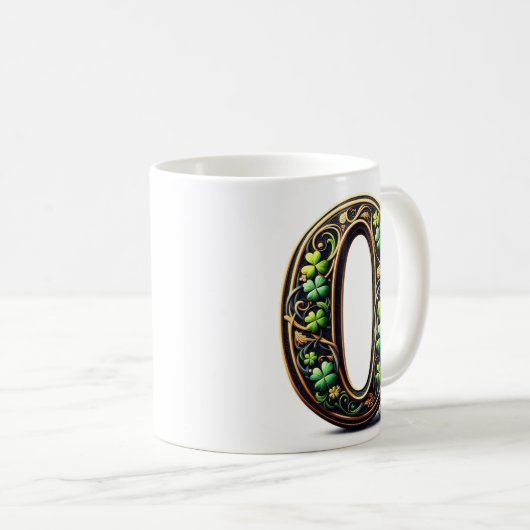 irish O Monogram Coffee Mug Koffiemok (Voorkant rechts)