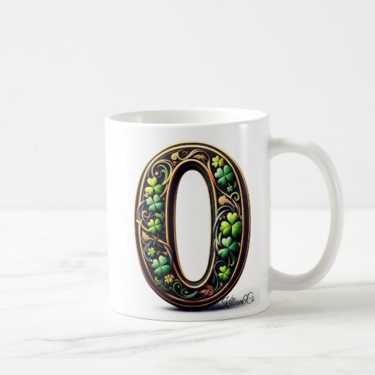 irish O Monogram Coffee Mug Koffiemok (Rechts)