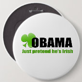 Irish Obama Button (Voorkant /achterkant)