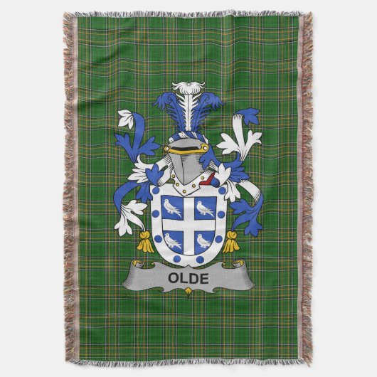 Irish Old Coat of Arms Family Crest Ireland Deken (Voorkant Verticaal)