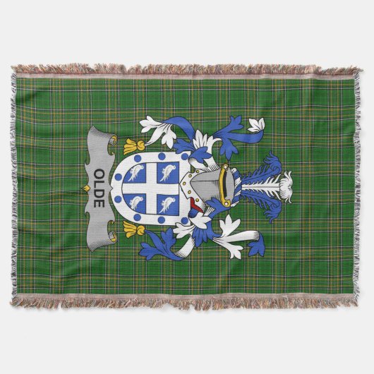 Irish Old Coat of Arms Family Crest Ireland Deken (Voorkant)