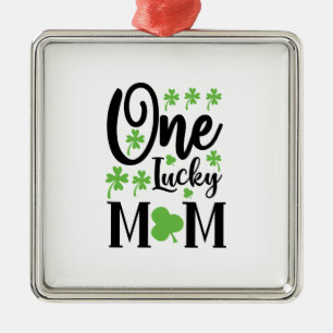 Irish One Lucky Mam Metalen Ornament