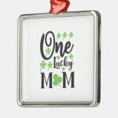 Irish One Lucky Mam Metalen Ornament (Links)