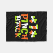 Irish One Pinch Terug Fleece Deken (Voorkant (Horizontaal))