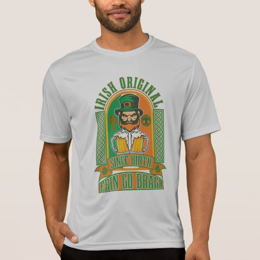 IRISH ORIGINAL SINCE BIRTH T-SHIRT (Voorkant)
