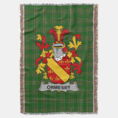 Irish Ormesby Coat of Arms Family Crest Ireland Deken (Voorkant Verticaal)