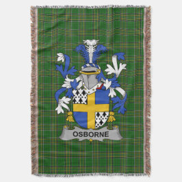 Irish Osborne Coat of Arms Family Crest Ireland Deken