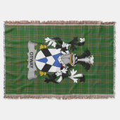 Irish Otway Coat of Arms Family Crest Ireland Deken (Voorkant)