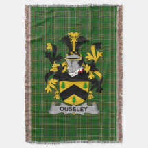 Irish Ouseley Coat of Arms Family Crest Ireland