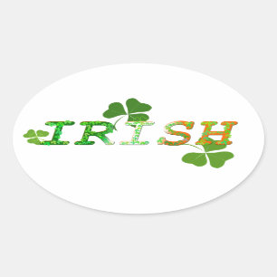 Irish Ovale Sticker