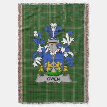 Irish Owen Coat of Arms Family Crest Ireland
