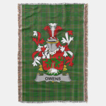Irish Owens Coat of Arms Family Crest Ireland