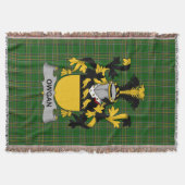 Irish Owgan Coat of Arms Family Crest Ireland Deken (Voorkant)