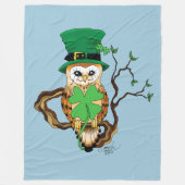 Irish Owl Fleece Deken (Voorkant)
