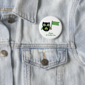 Irish Owl Ronde Button 5,7 Cm (In situ)