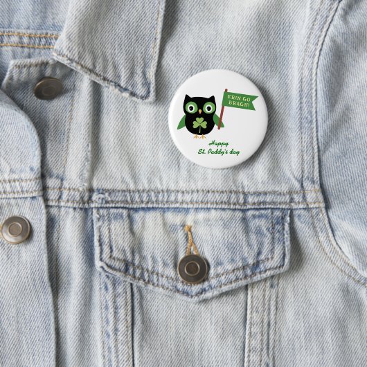 Irish Owl Ronde Button 5,7 Cm (In situ)