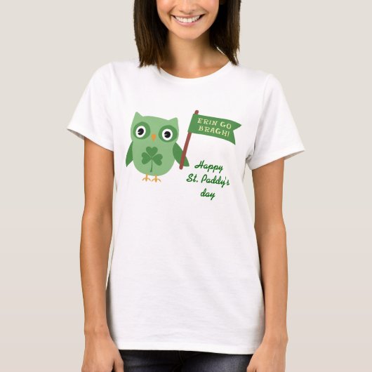 Irish Owl T-shirt (Voorkant)