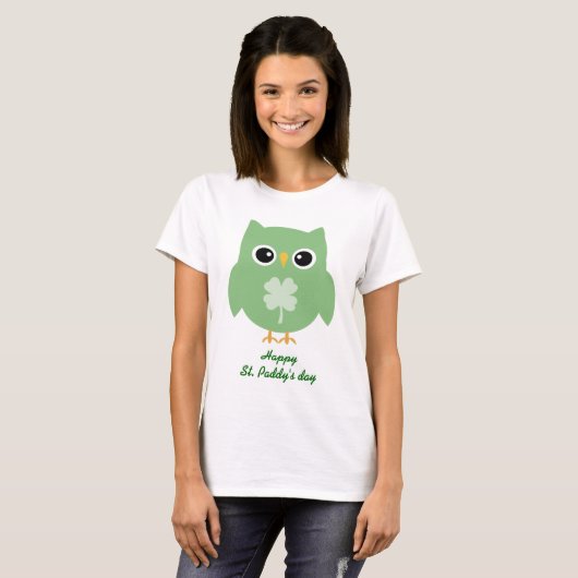 Irish Owl T-shirt (Voorkant volledig)