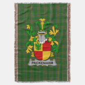 Irish Packenham Coat of Arms Family Crest Ireland Deken (Voorkant Verticaal)