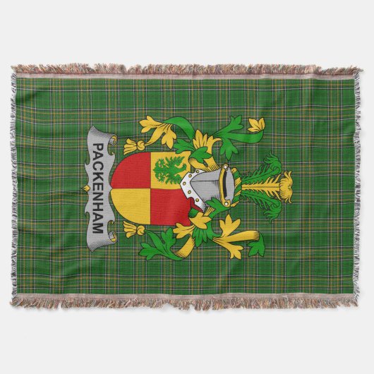 Irish Packenham Coat of Arms Family Crest Ireland Deken (Voorkant)
