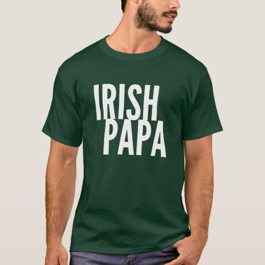 Irish Papa T-shirt (Voorkant)