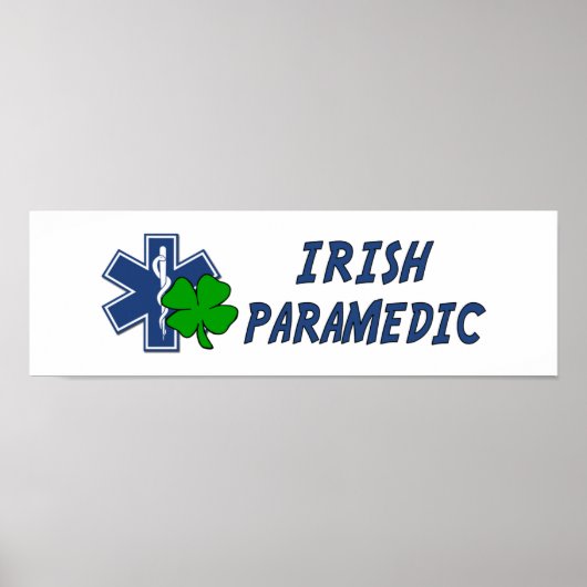 Irish Paramedic Poster (Voorkant)