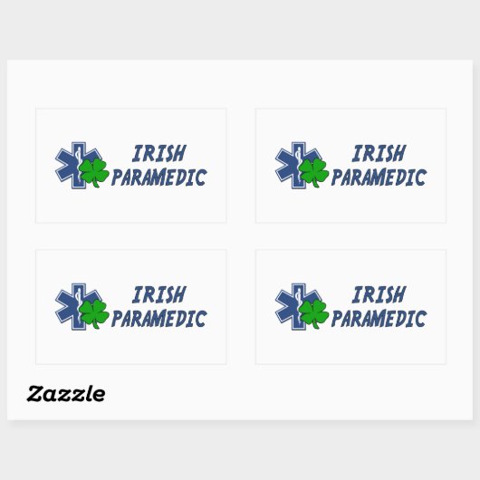 Irish Paramedic Rechthoekige Sticker (Vel)