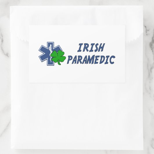 Irish Paramedic Rechthoekige Sticker (Tas)
