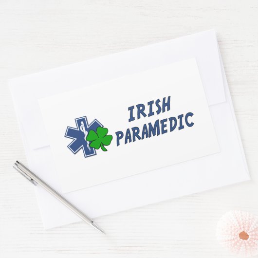 Irish Paramedic Rechthoekige Sticker (Envelop)