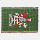 Irish Parker Coat of Arms Family Crest Ireland Deken (Voorkant)