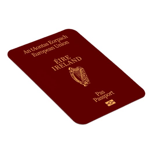 Irish passport magnet magneet (Rechterzijde)