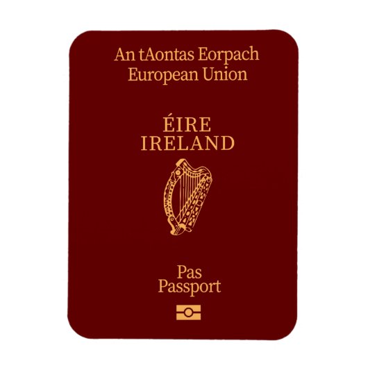 Irish passport magnet magneet (Verticaal)