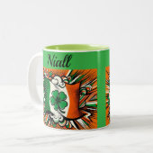 Irish patriotic Mug Tweekleurige Koffiemok (Voorkant links)