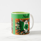 Irish patriotic Mug Tweekleurige Koffiemok (Voorkant rechts)