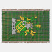 Irish Pearse Coat of Arms Family Crest Ireland Deken (Voorkant)