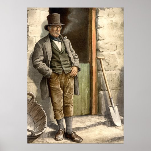 Irish Peasant Farmer Poster (Voorkant)