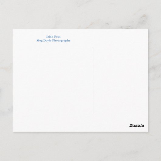 Irish Peat Briefkaart (Achterkant)