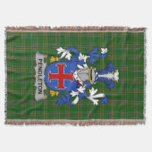 Irish Pendleton Coat of Arms Family Crest Ireland Deken (Voorkant)