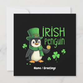Irish Penguin Een gelukkige mix van plezier, Humor Kaart