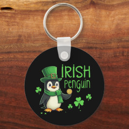 Irish Penguin Een gelukkige mix van plezier, Humor Sleutelhanger