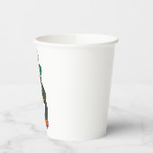 Irish Penguin Holding Christmas Teddy Bear Papieren Bekers (Links)