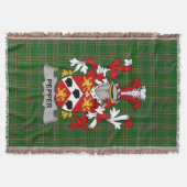 Irish Pepper Coat of Arms Family Crest Ierland Deken (Voorkant)