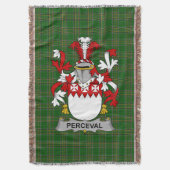 Irish Perceval Coat of Arms Family Crest Ireland Deken (Voorkant Verticaal)