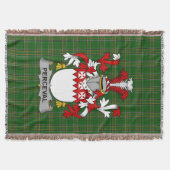 Irish Perceval Coat of Arms Family Crest Ireland Deken (Voorkant)