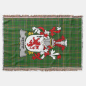 Irish Pettit Coat of Arms Family Crest Ireland Deken (Voorkant)