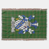 Irish Petty Coat of Arms Family Crest Ierland Deken (Voorkant)